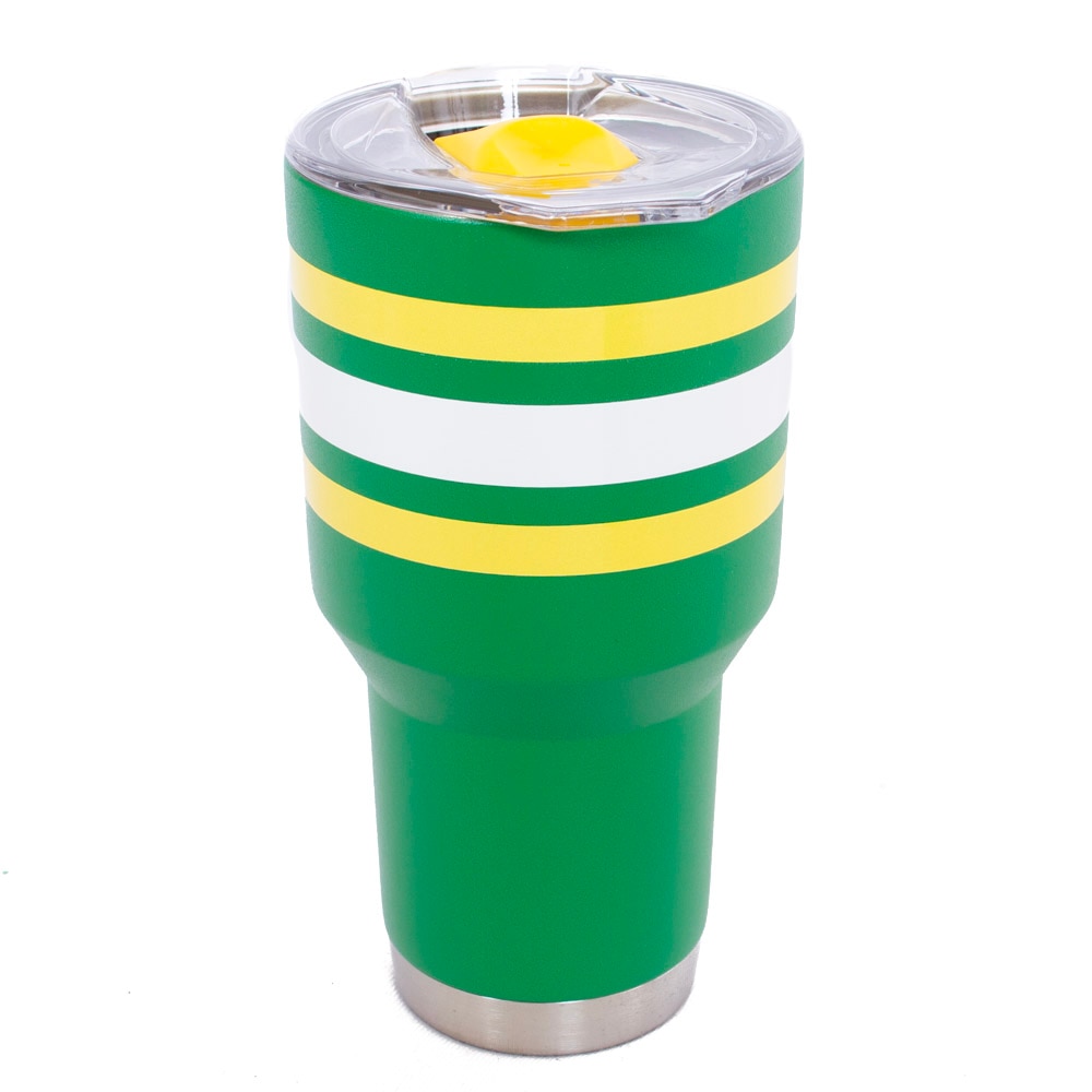 Ducks Spirit, Green, Tumblers, Metal, Home & Auto, Gametime Sidekicks, 30 ounce, Stainless Steel, Double Walled, 962126